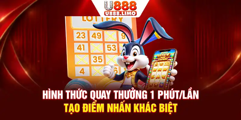 Hình thức quay thưởng 1 phút/lần tạo điểm nhấn khác biệt